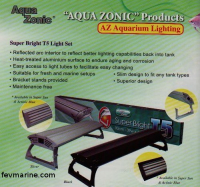 Aquazonic T5 high output light Fixture with 4 bulbs included